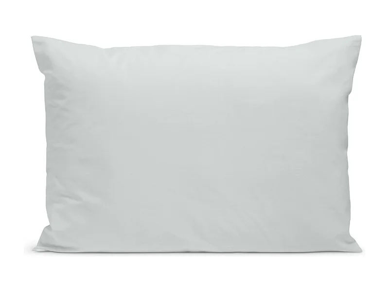 Taie d'oreiller 100% Percale de coton - Gris clair - 50x75cm