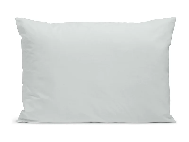 Taie d'oreiller 100% Percale de coton - Gris clair - 50x75cm
