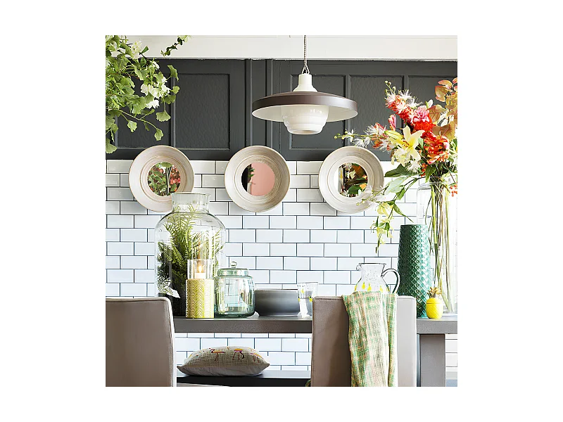 Porte-bougie Totem Moyen Format - Vert / 24 cm