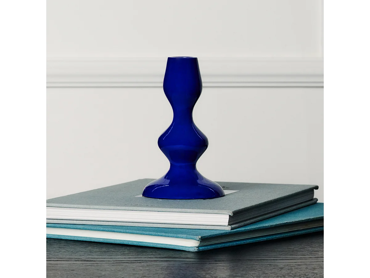 Bougeoir Isa Petit Format - Bleu