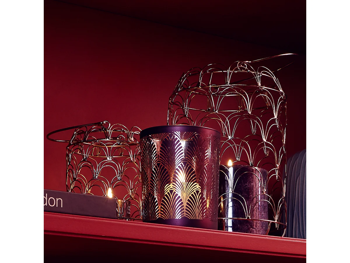 Photophore Boudoir Moyen Format - Bordeaux