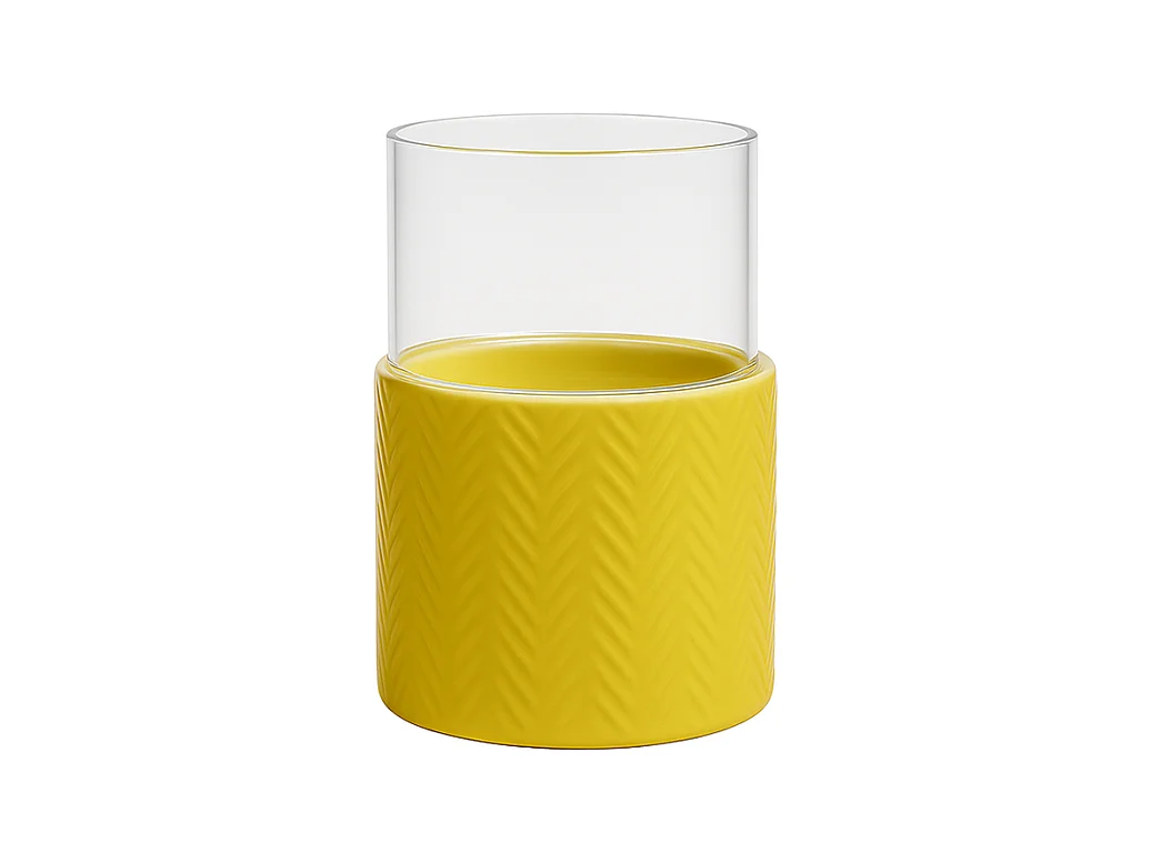 Porte-bougie Totem Petit Format - Jaune