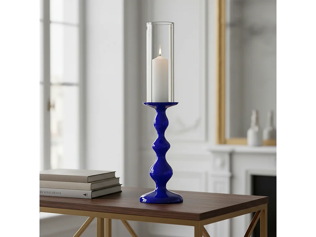 Porte-Bougie Isa Grand Format - Bleu