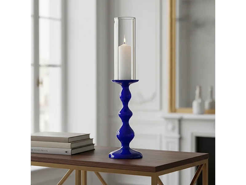 Porte-Bougie Isa Grand Format - Bleu