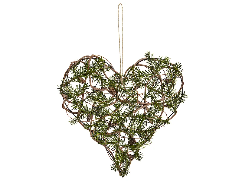 Suspension Coeur en Pin