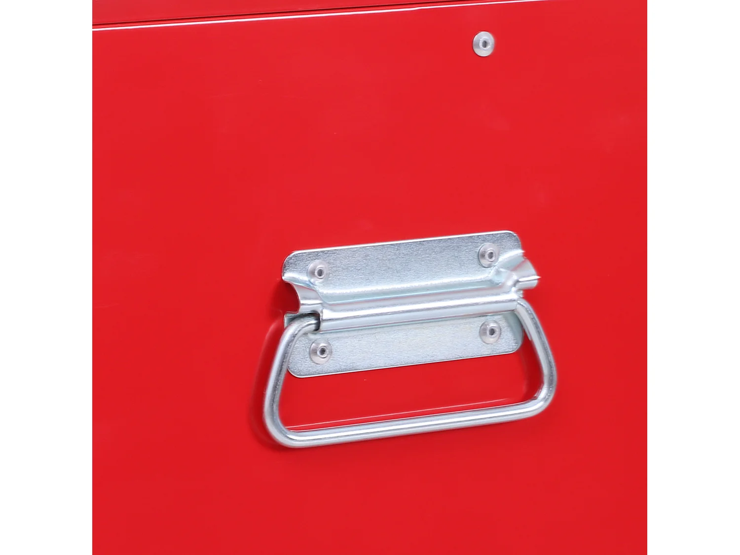 Servante d'atelier - caisse à outil 6 tiroirs + coffre amovible - chariot d'atelier tôle métal rouge noir