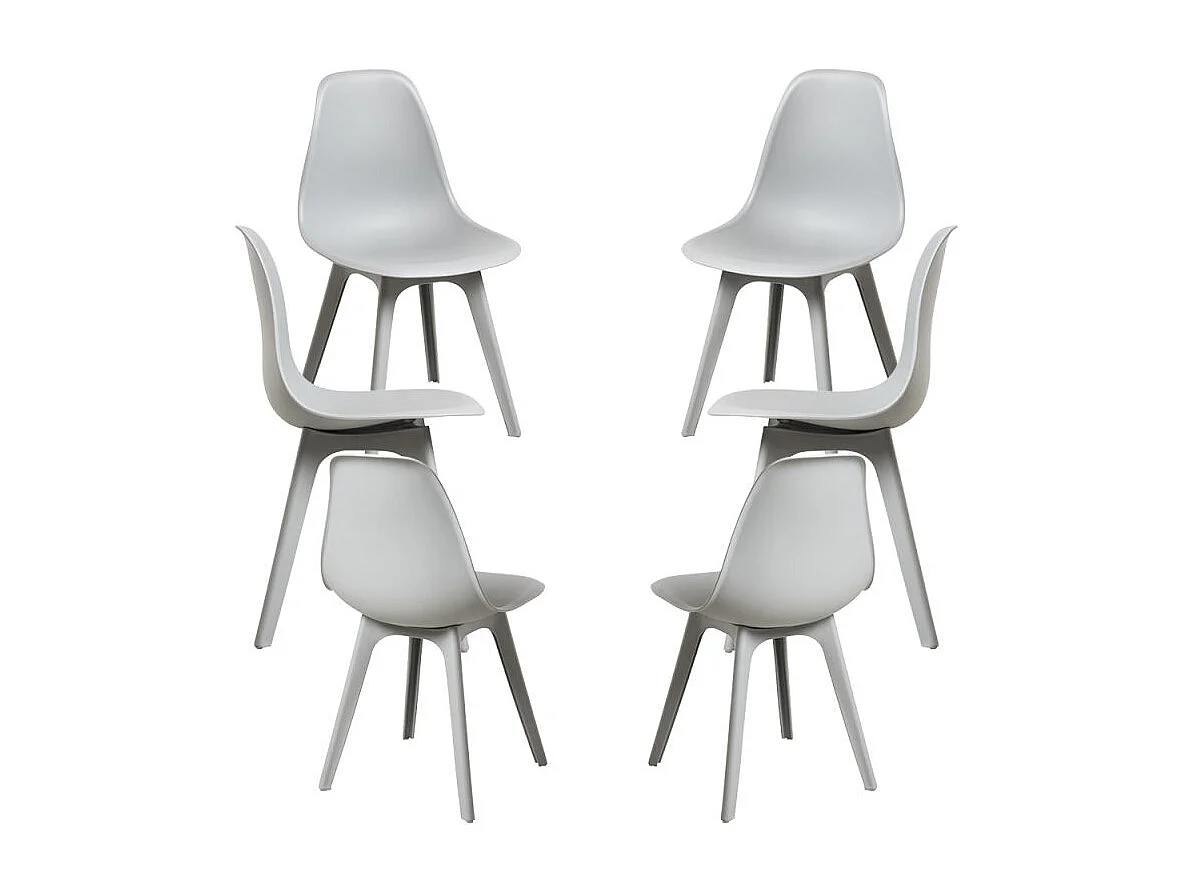 Packs Sillas Comedor - Pack 6 Sillas Kelen Suprym - Gris claro