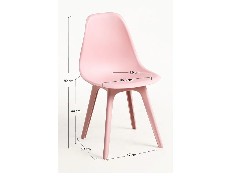 Packs Sillas Comedor - Pack 6 Sillas Kelen Suprym - Rosa