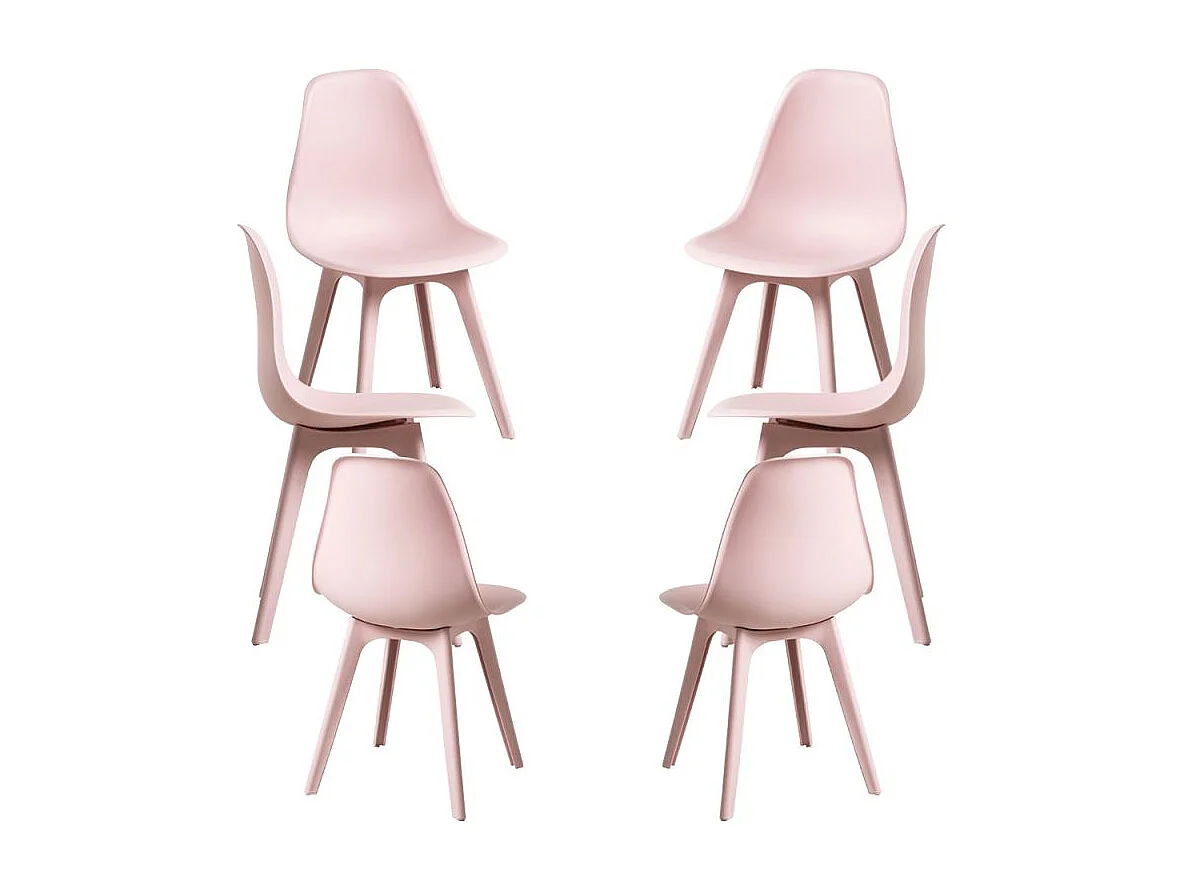 Packs Sillas Comedor - Pack 6 Sillas Kelen Suprym - Rosa