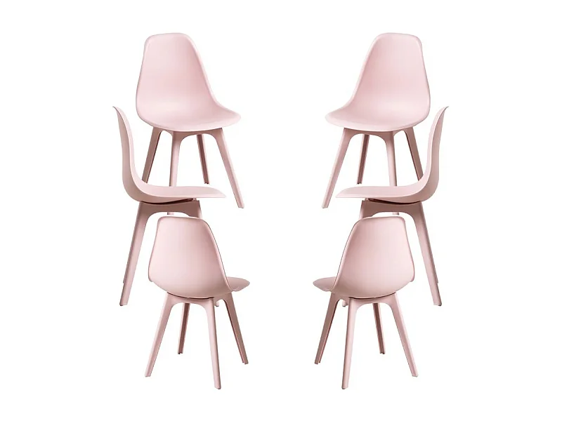 Packs Sillas Comedor - Pack 6 Sillas Kelen Suprym - Rosa
