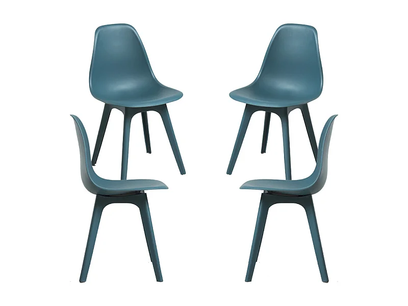 Packs Sillas Comedor - Pack 4 Sillas Kelen Suprym - Verde azulado