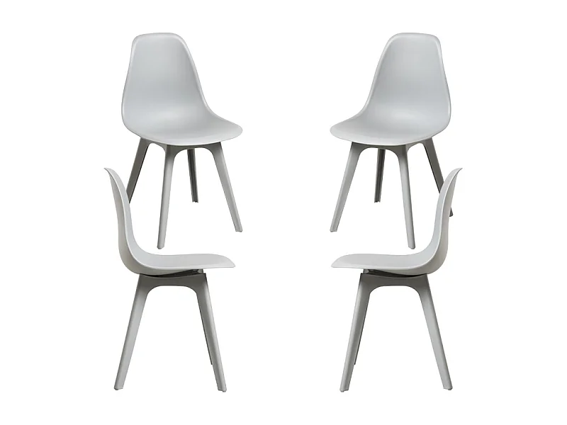 Packs Sillas Comedor - Pack 4 Sillas Kelen Suprym - Gris claro
