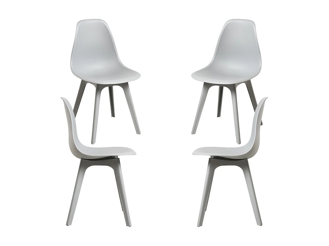 Packs Sillas Comedor - Pack 4 Sillas Kelen Suprym - Gris claro