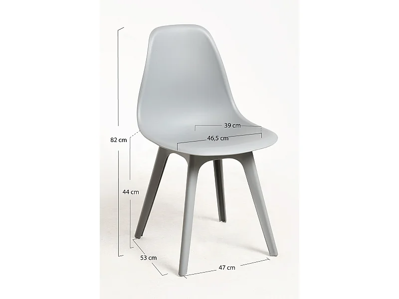 Sillas Comedor - Silla Kelen Suprym - Gris claro