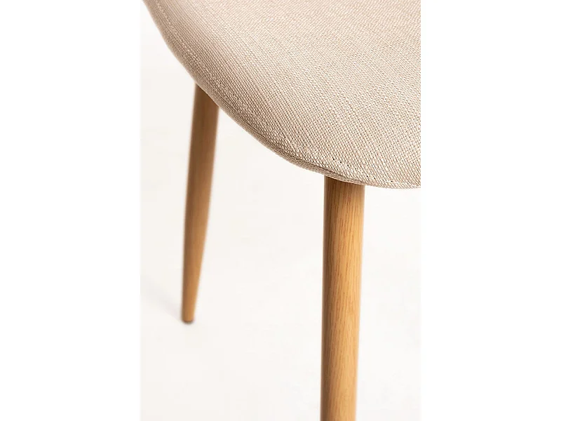 Packs Sillas Comedor - Pack 2 Sillas Teok Tela - Beige