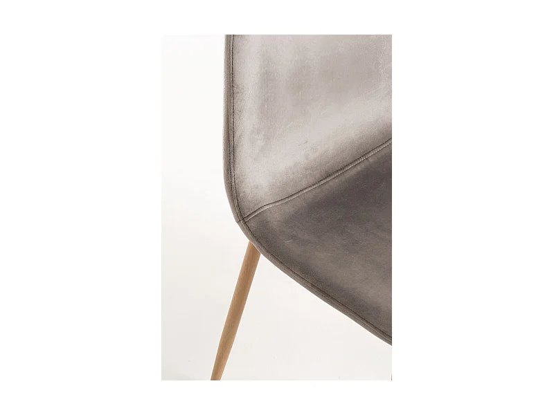 Packs Sillas Comedor - Pack 4 Sillas Teok Terciopelo - Gris