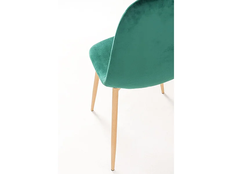Packs Sillas Comedor - Pack 2 Sillas Teok Terciopelo - Verde oscuro
