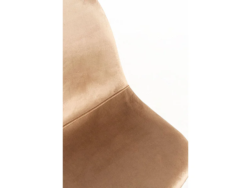 Sillas Comedor - Silla Teok Terciopelo - Marrón claro
