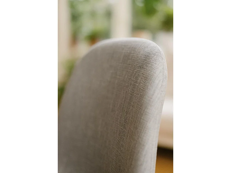 Sillas Comedor - Silla Teok Tela - Gris oscuro