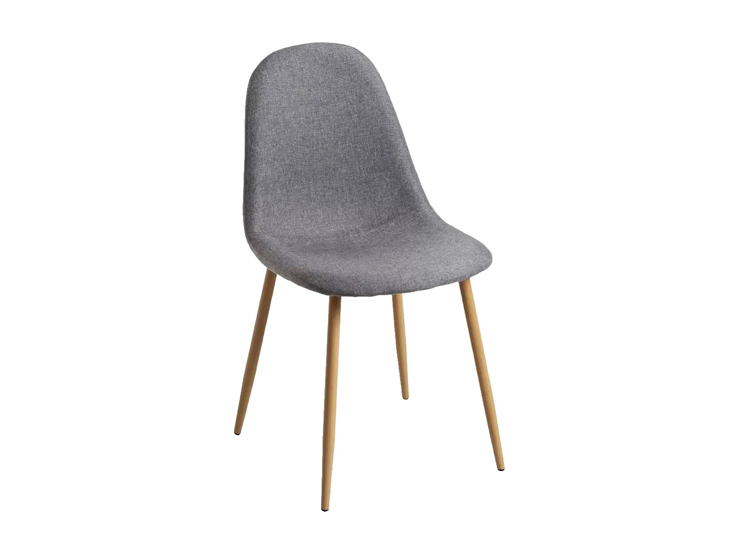 Sillas Comedor - Silla Teok Tela - Gris oscuro