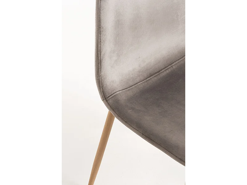 Packs Sillas Comedor - Pack 2 Sillas Teok Terciopelo - Gris