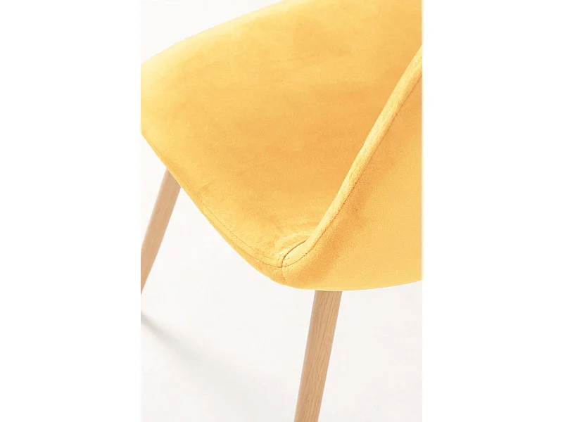 Packs Sillas Comedor - Pack 6 Sillas Teok Terciopelo - Amarillo