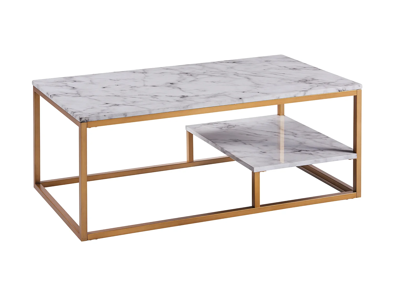 Table basse moderne Teamson Home Marmo effet marbre pour salon VNF-00036