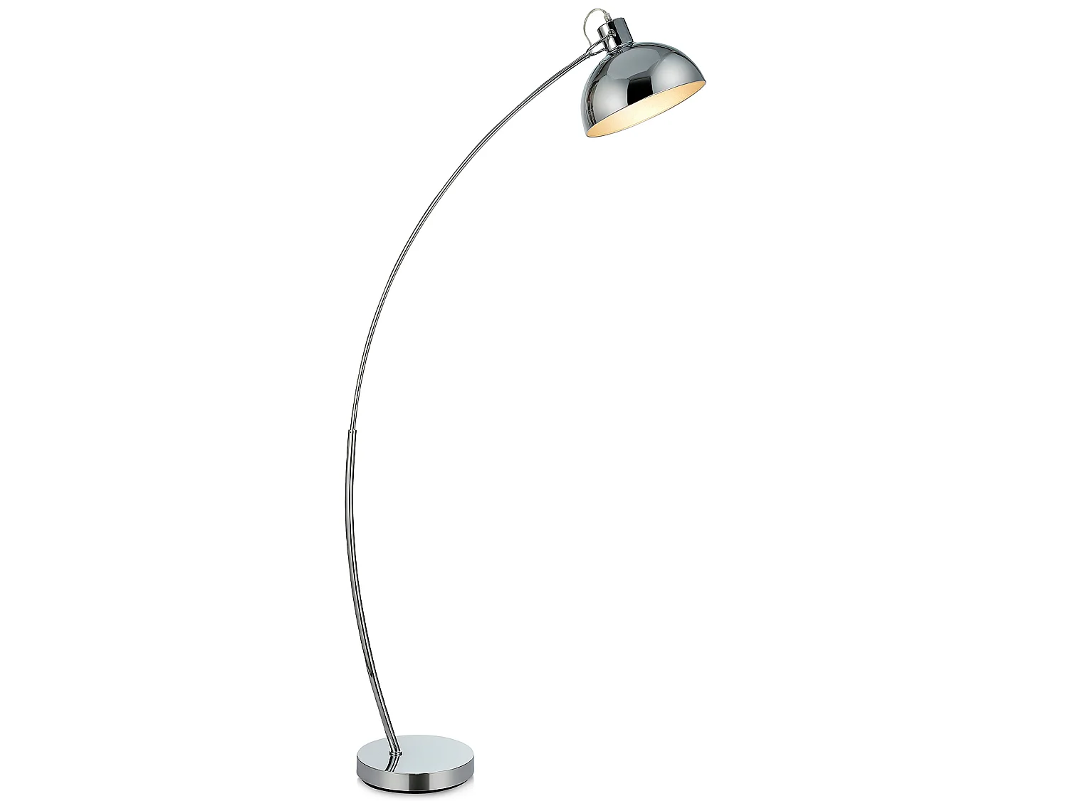 Lámpara LED de Pie Estándar Cromada y Curvada Arco Teamson Home VN-L00024-EU