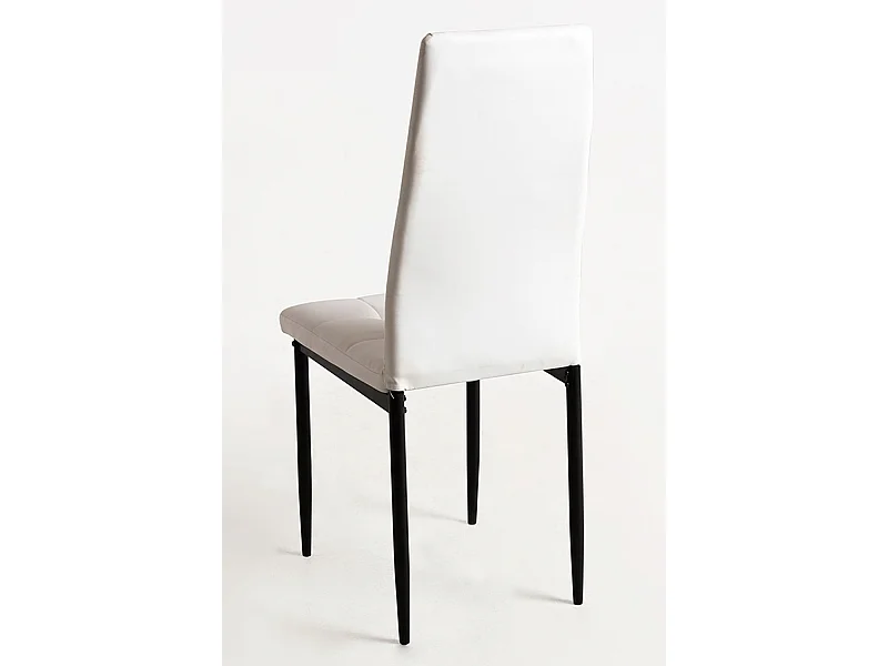 Packs Sillas Comedor - Pack 4 Sillas Lan Polipiel - Blanco