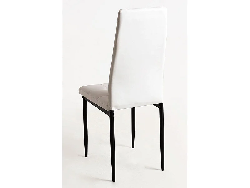 Packs Sillas Comedor - Pack 4 Sillas Lan Polipiel - Blanco