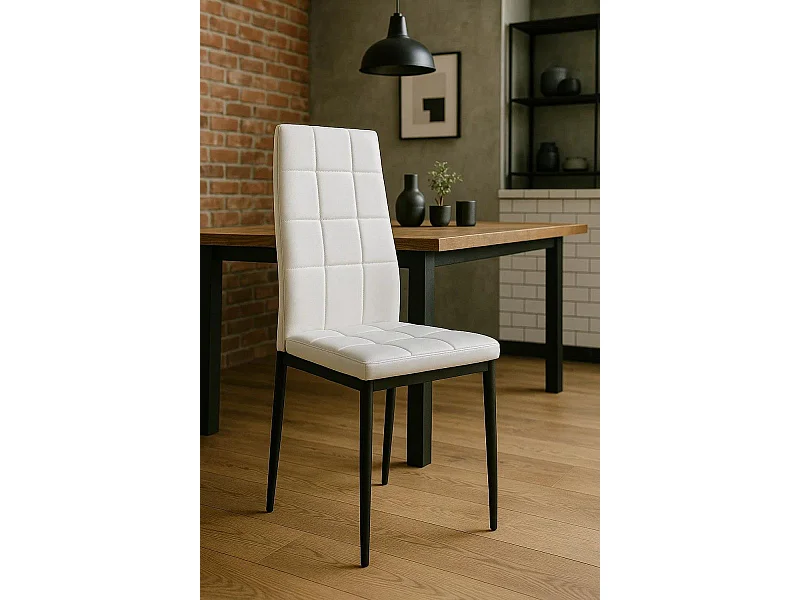 Packs Sillas Comedor - Pack 4 Sillas Lan Polipiel - Blanco