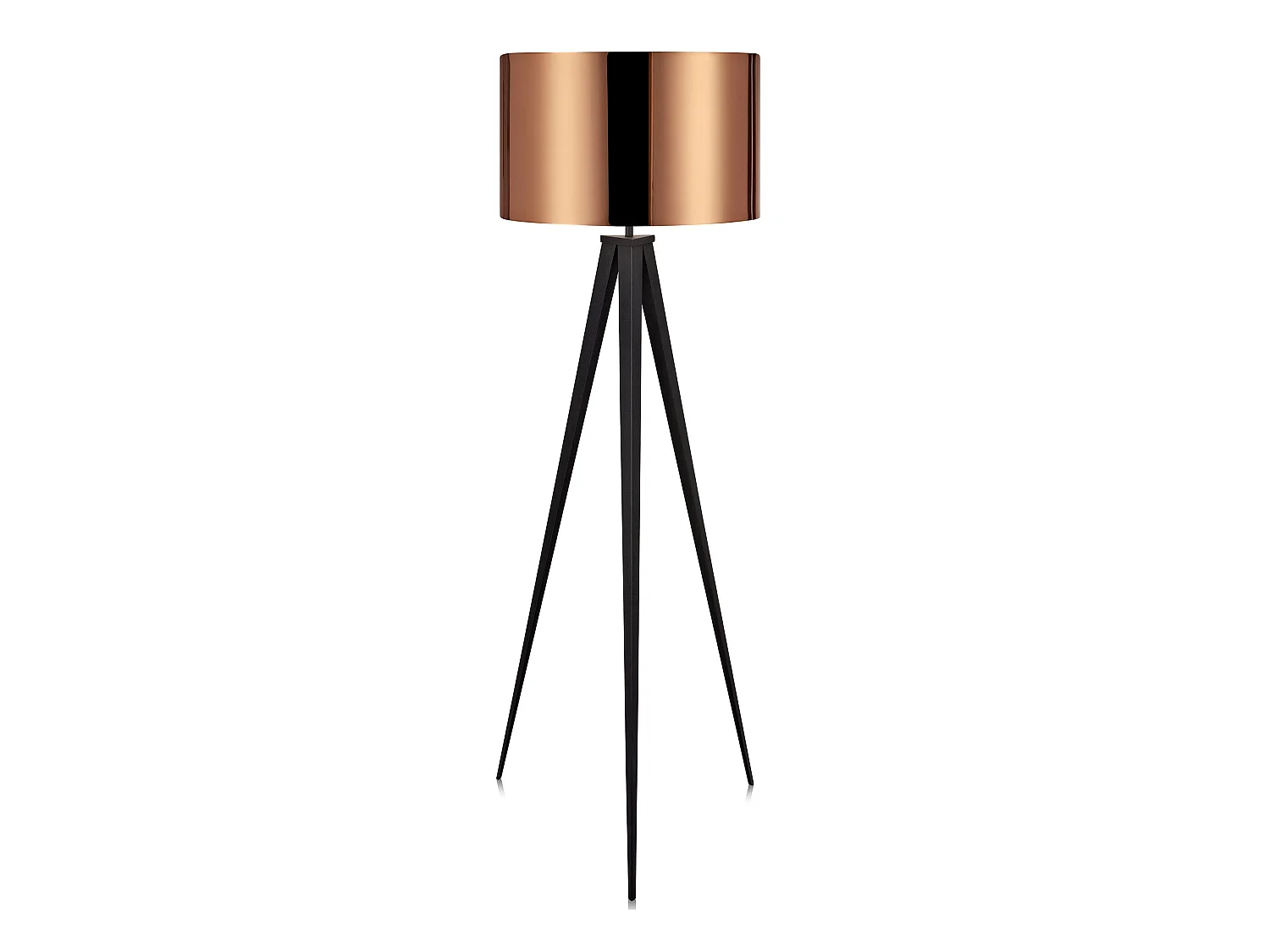 Teamson Home Lámpara De Pie Cobre LED Con Base Trípode Estándar VN-L00005-EU