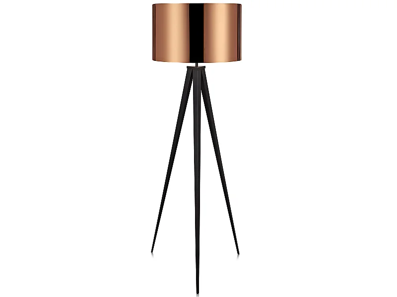 Teamson Home Lámpara De Pie Cobre LED Con Base Trípode Estándar VN-L00005-EU