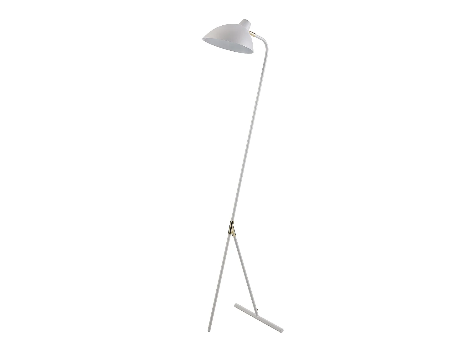 Lampadaire lampe de salon sur pied blanc doré Delicata VN-L00043-EU