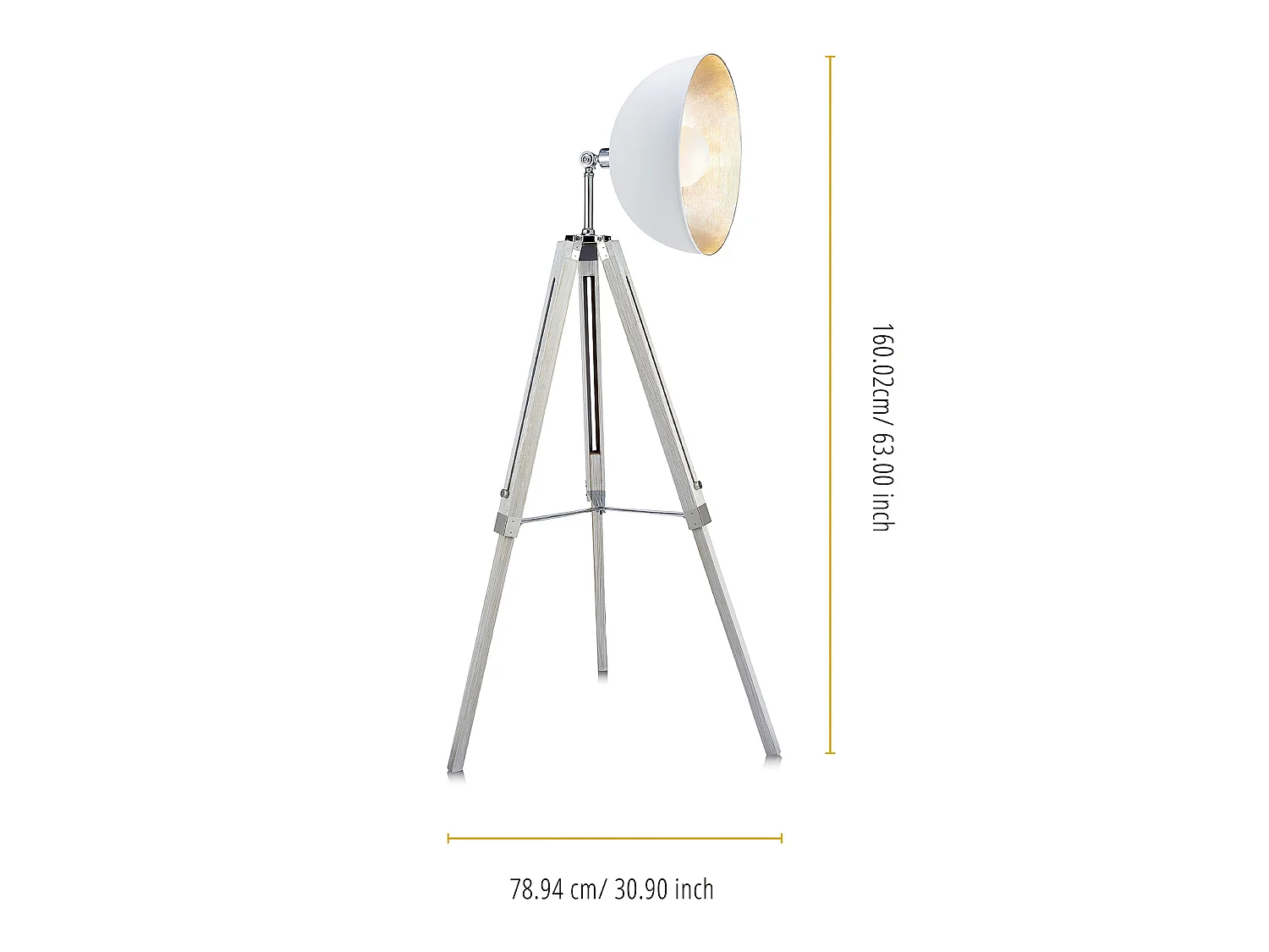 Teamson Home Lampaire Fascino Blanc