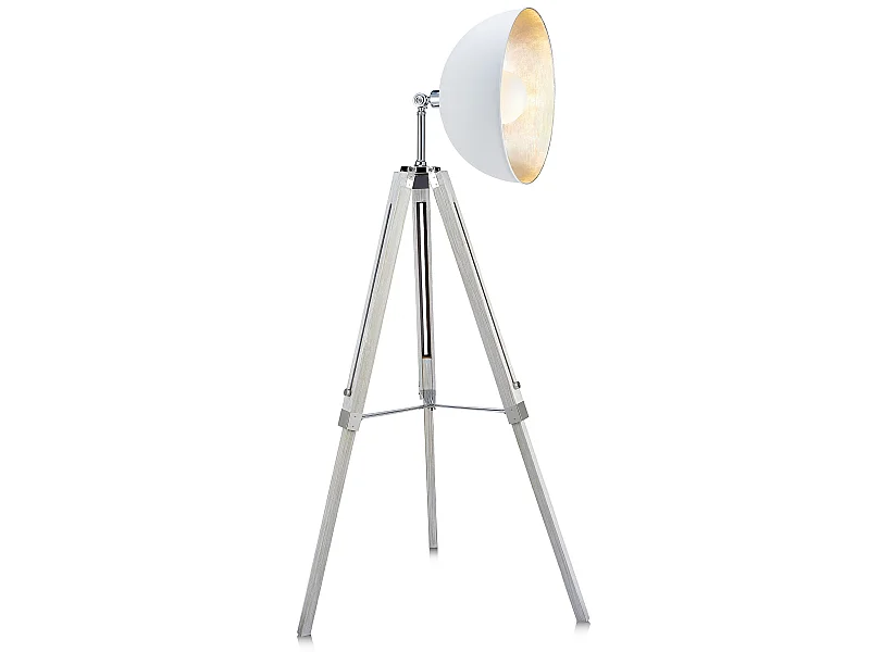Versanora - EE Plug - Lámpara de trípode de Fascino - blanco