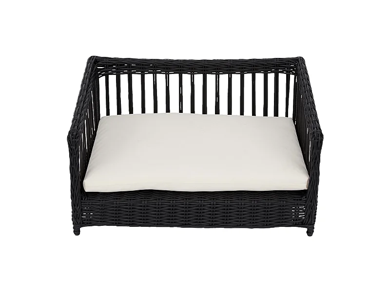 Clotho Intérieur Extérieur Osier Rotin Chat ou Petit Chien Lit Canapé