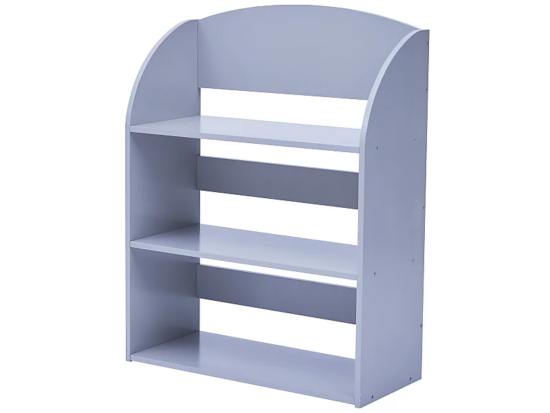Fantasy Fields - Plain Kids 3 Shelf Bibliothèque - Gray