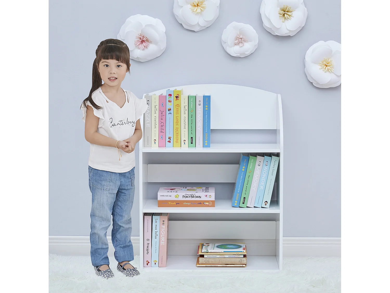 Fantasy Fields Boekenkast Magic Garden Roze boeken-/tijdschriftenrek voor kinderen TD-13142A