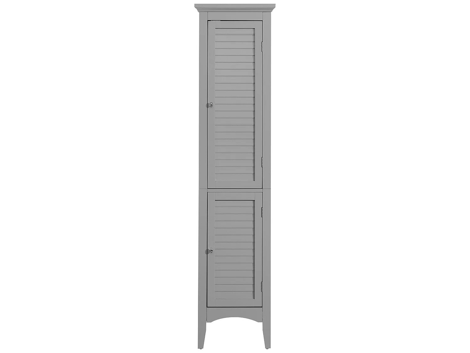 Teamson Home Glancy Armoire Grande Salle De Bain En Bois Gris Avec Rangement