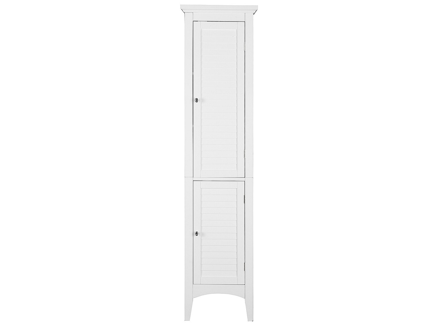 Meuble Colonne De Salle De Bain Pivotant 36 X 36 X 171 Cm Blanc - Blanc