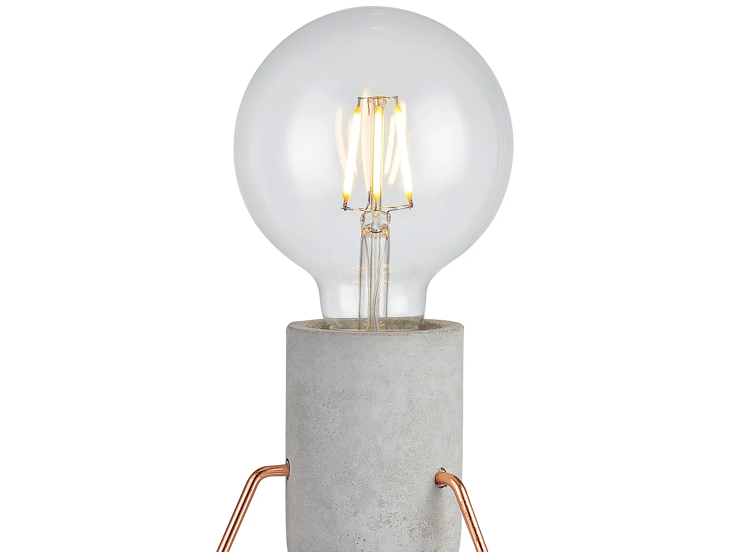Teamson Home Piccola Modern Minimalistisch Bureaulamp - Roos Goud - Metaal Poten