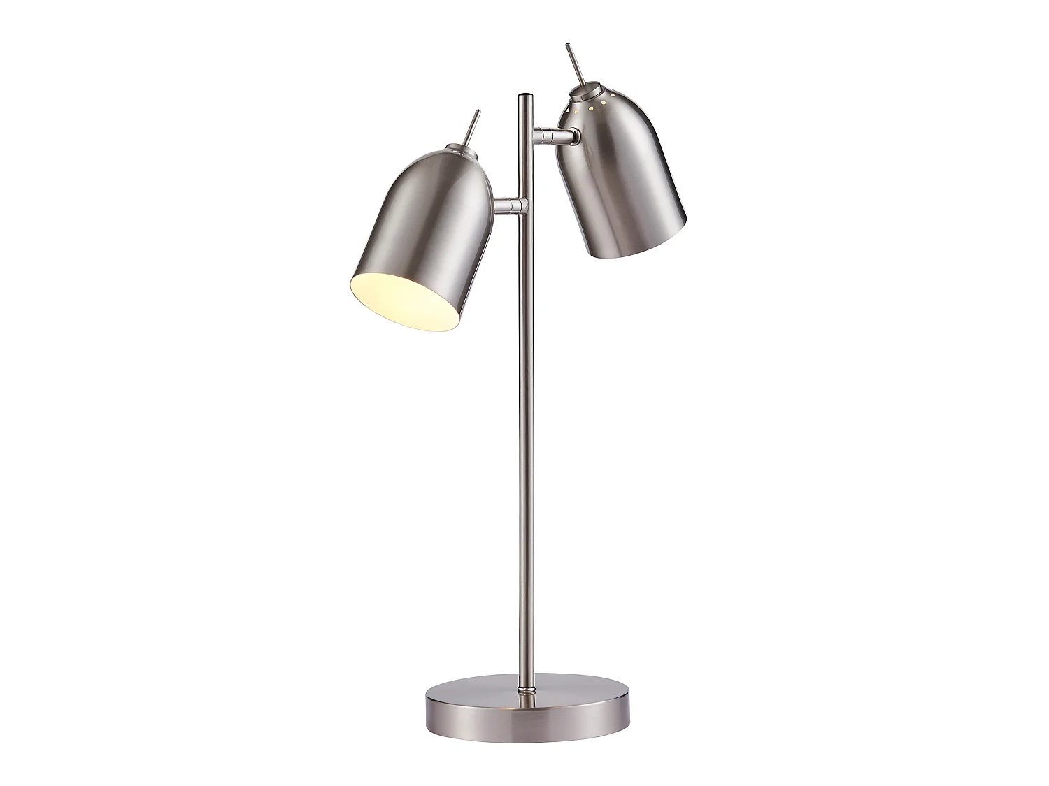 Lampe de chevet bureau à LED chic éclairage moderne chrome Teamson Home