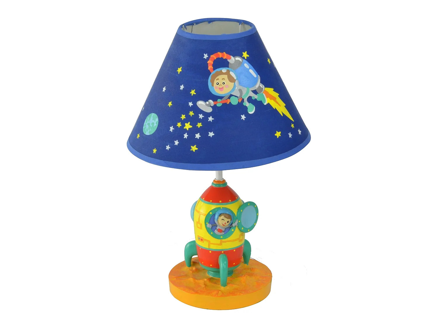 Teamson Kids Tafellamp en Nachtlichtje Voor Kinder - Kinderslaapkamer Accessoires - De Kosmische Ruimte Ontwerp