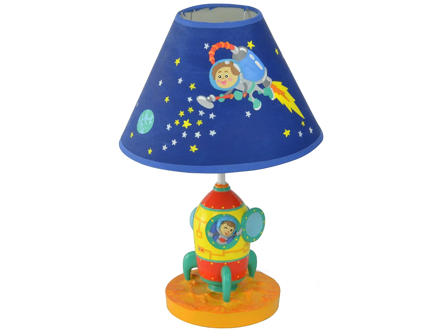 Teamson Kids Tafellamp en Nachtlichtje Voor Kinder - Kinderslaapkamer Accessoires - De Kosmische Ruimte Ontwerp