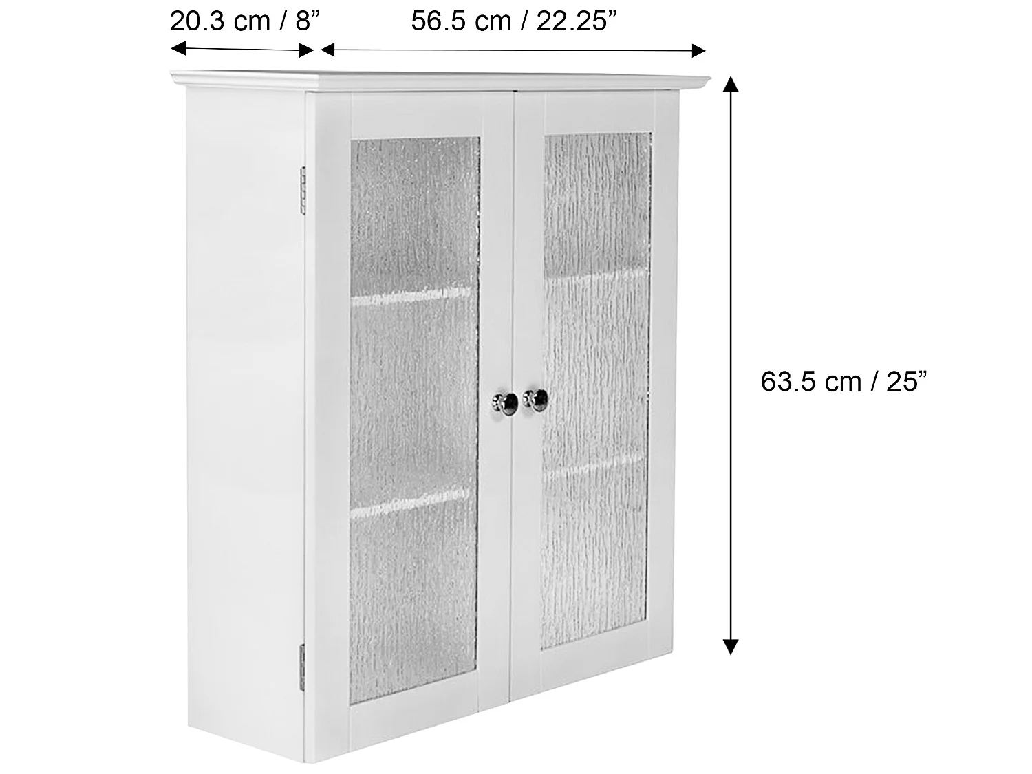 Placard mural de salle de bain armoire de rangement blanc Connor Teamson Home