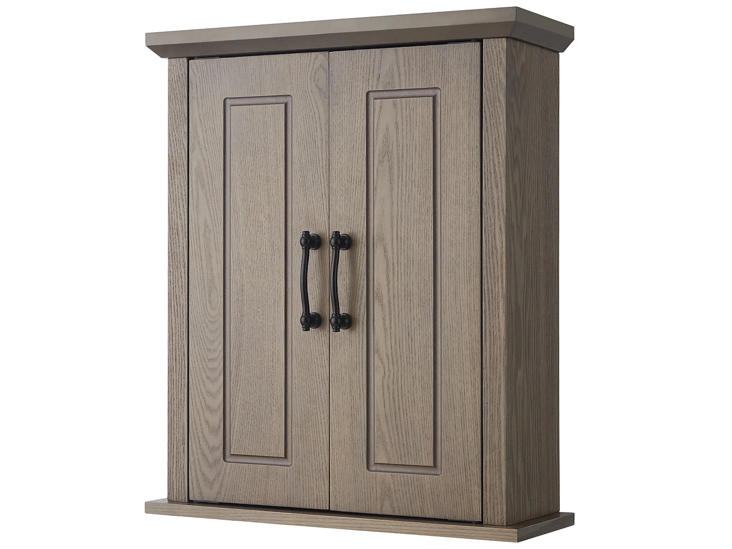 Armoire à pharmacie murale en bois pour salle de bain - Portes doubles