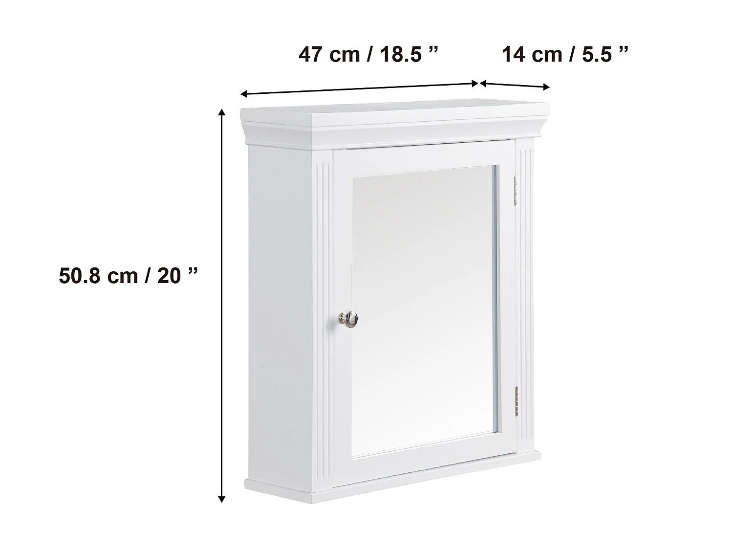 Armoire à pharmacie de châtaignier