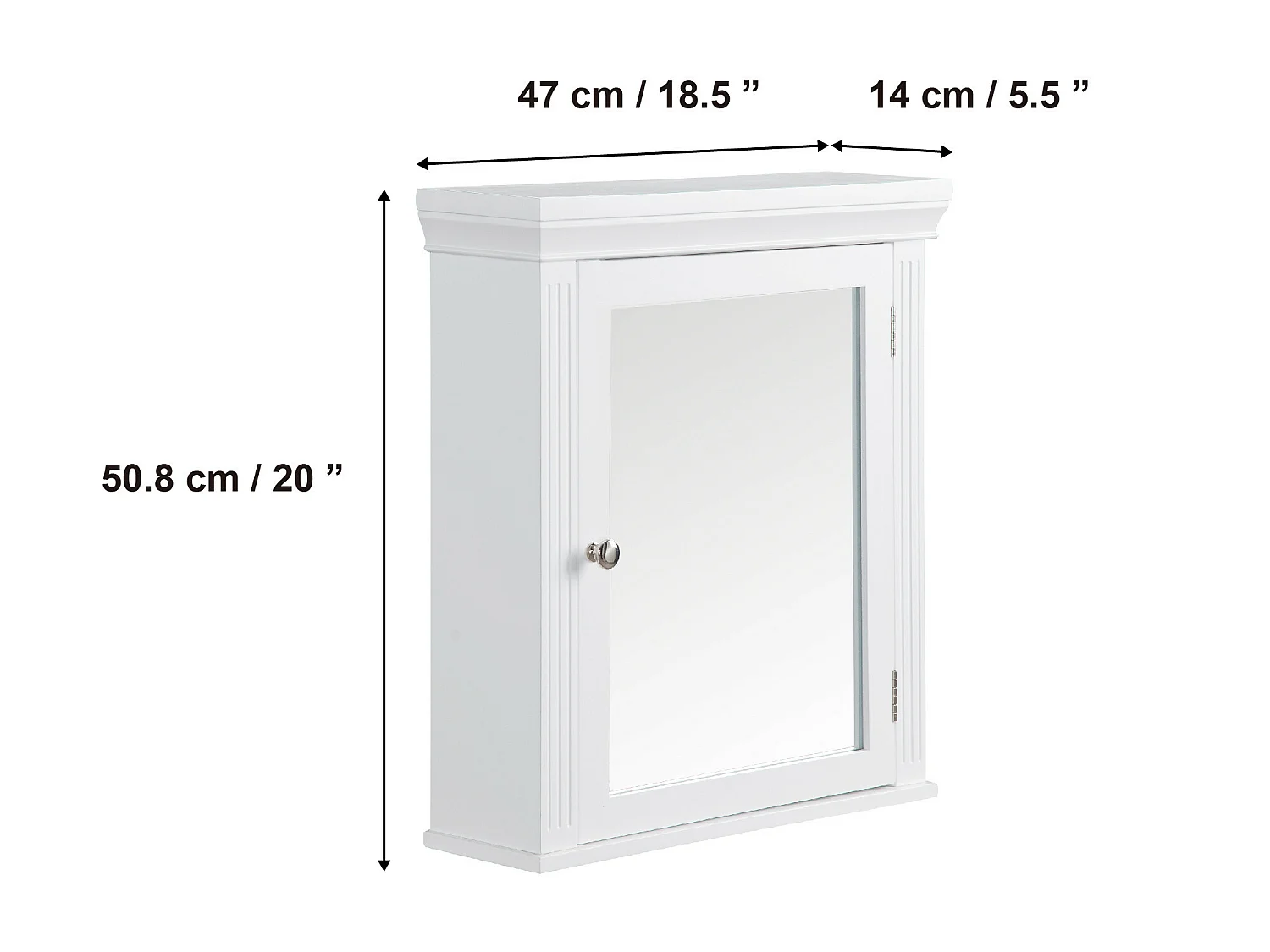 Armoire à pharmacie de châtaignier