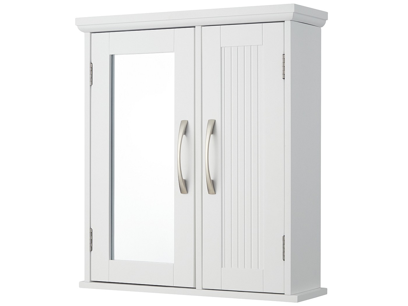TEHOME Armadietto Per Medicinali A Muro Con Specchio Arcuato – 50x76 Cm, Oro, Porta Con Cerniere Soft Close, 2 Ripiani In Vetro - 3